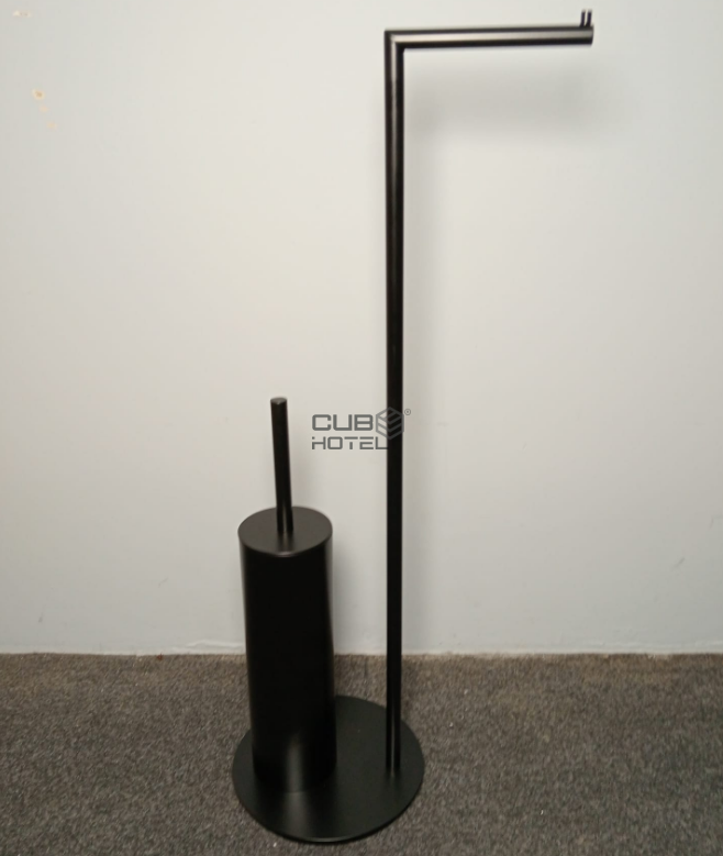 Black Stainless Steel Bathroom Brush Holder